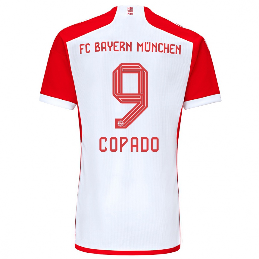 Homme Football Maillot Lucas Copado #9 Rouge Blanc Tenues Domicile 2023/24 Canada