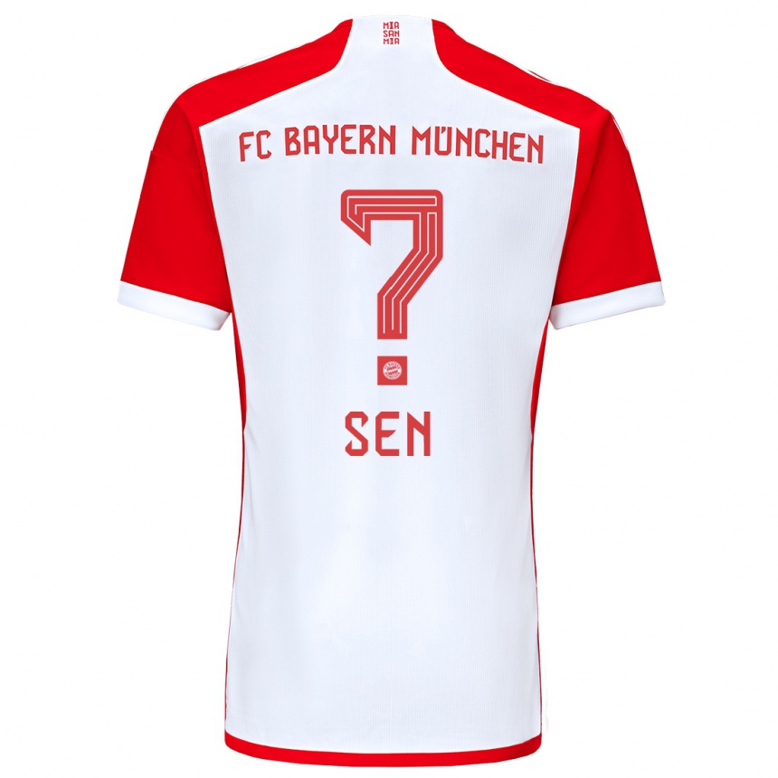 Homme Football Maillot Salih Sen #0 Rouge Blanc Tenues Domicile 2023/24 Canada