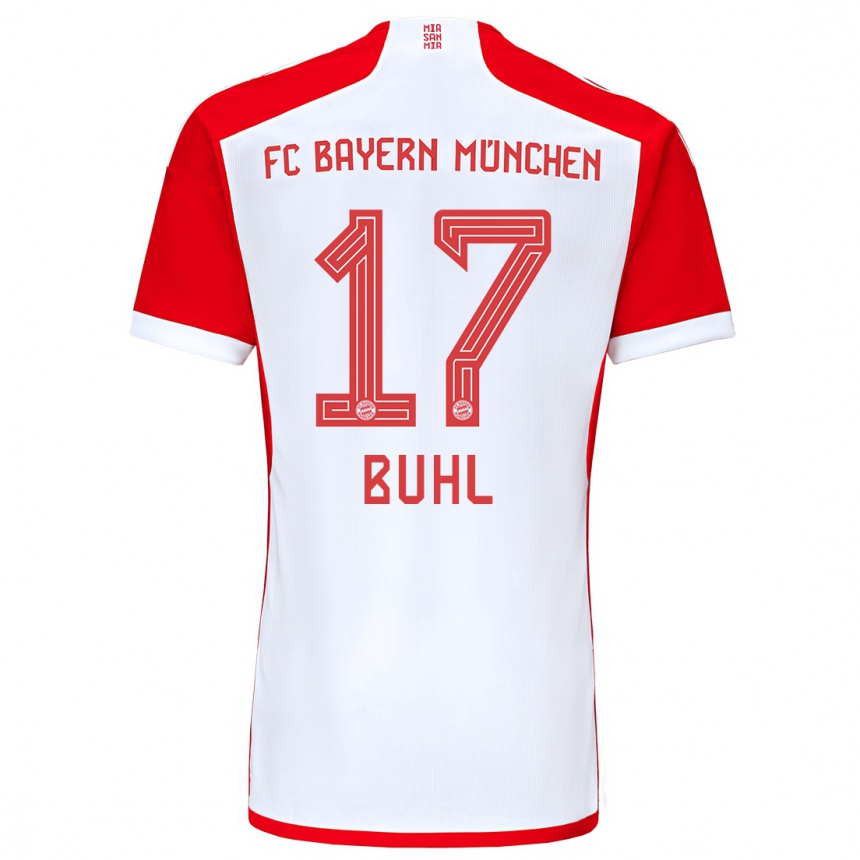 Homme Football Maillot Klara Buhl #17 Rouge Blanc Tenues Domicile 2023/24 Canada