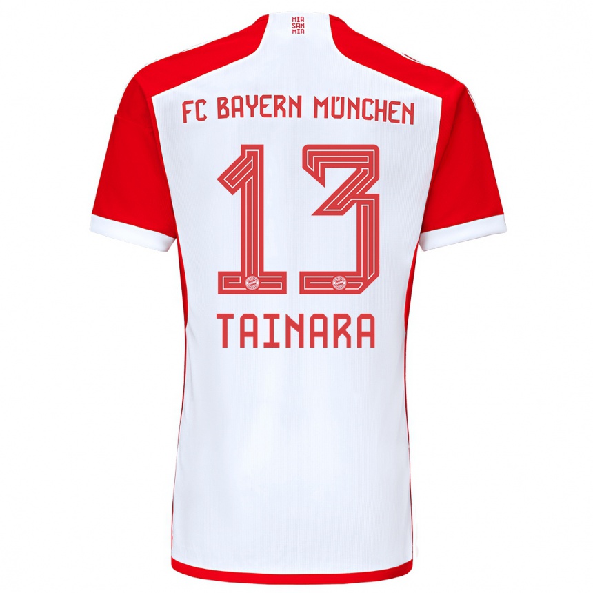 Homme Football Maillot Tainara #13 Rouge Blanc Tenues Domicile 2023/24 Canada