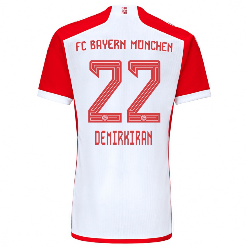 Homme Football Maillot Ediz Demirkiran #22 Rouge Blanc Tenues Domicile 2023/24 Canada