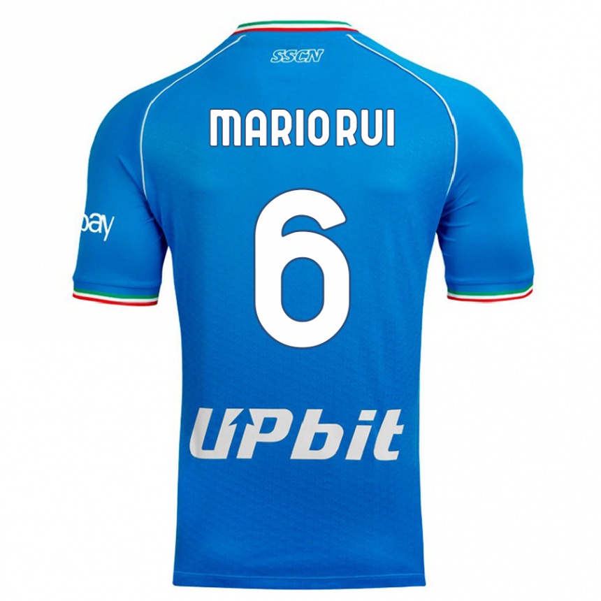 Homme Football Maillot Mario Rui #6 Bleu Ciel Tenues Domicile 2023/24 Canada