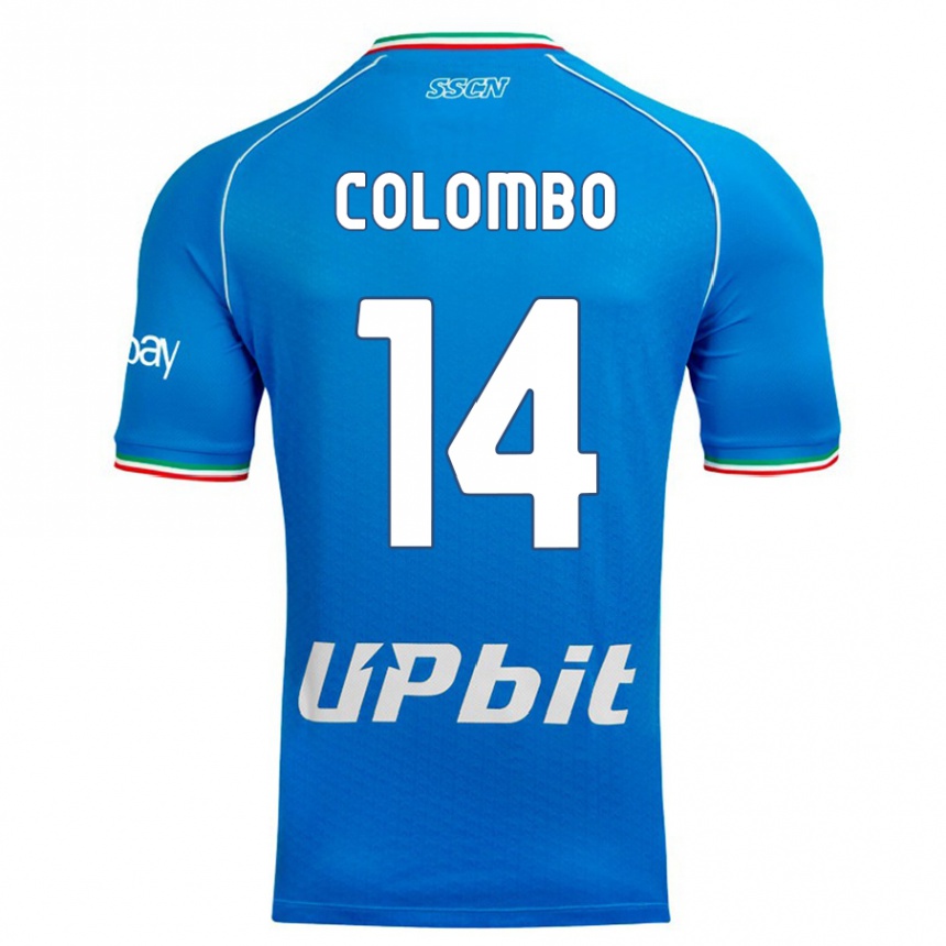 Homme Football Maillot Sofia Colombo #14 Bleu Ciel Tenues Domicile 2023/24 Canada