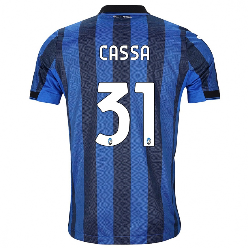 Men  Federico Cassa #31 Black Blue Home Jersey 2023/24 T-Shirt Canada