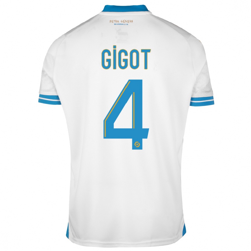 Homme Football Maillot Samuel Gigot #4 Blanc Tenues Domicile 2023/24 Canada