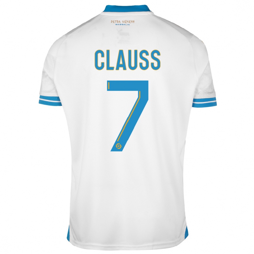 Men  Jonathan Clauss #7 White Home Jersey 2023/24 T-Shirt Canada