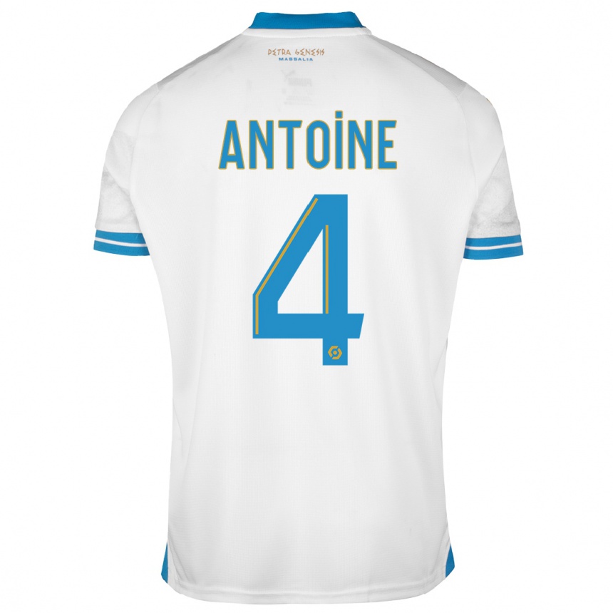 Homme Football Maillot Maud Antoine #4 Blanc Tenues Domicile 2023/24 Canada