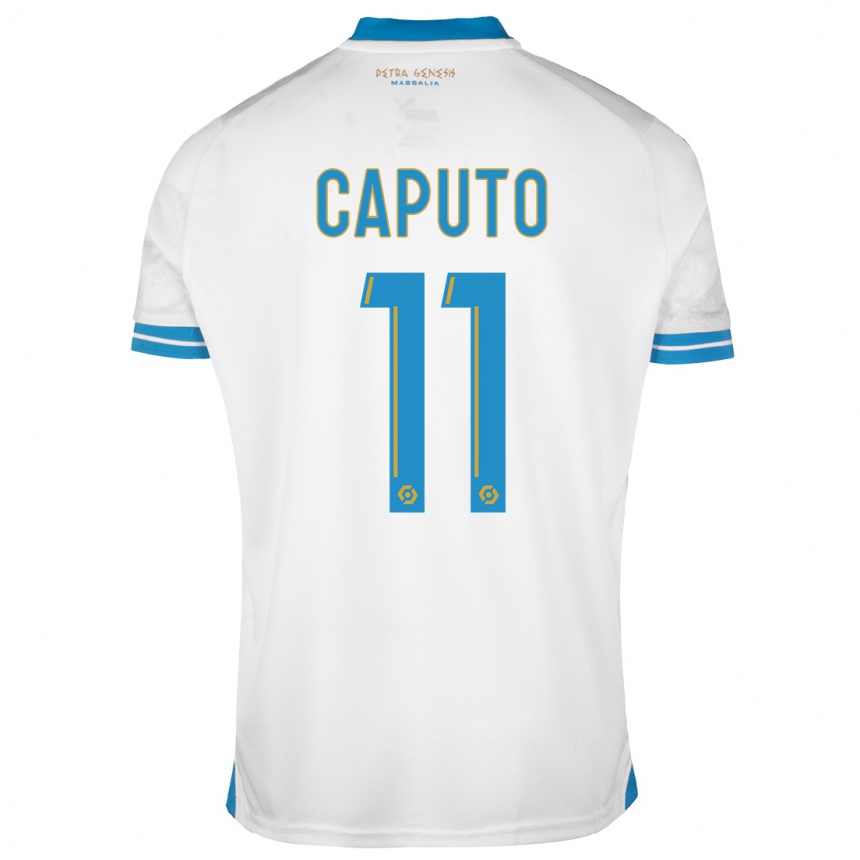 Homme Football Maillot Cindy Caputo #11 Blanc Tenues Domicile 2023/24 Canada