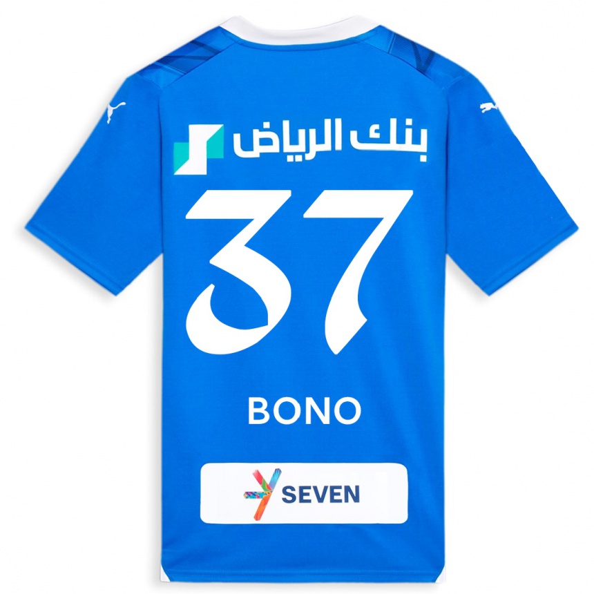 Homme Football Maillot Bono #37 Bleu Tenues Domicile 2023/24 Canada