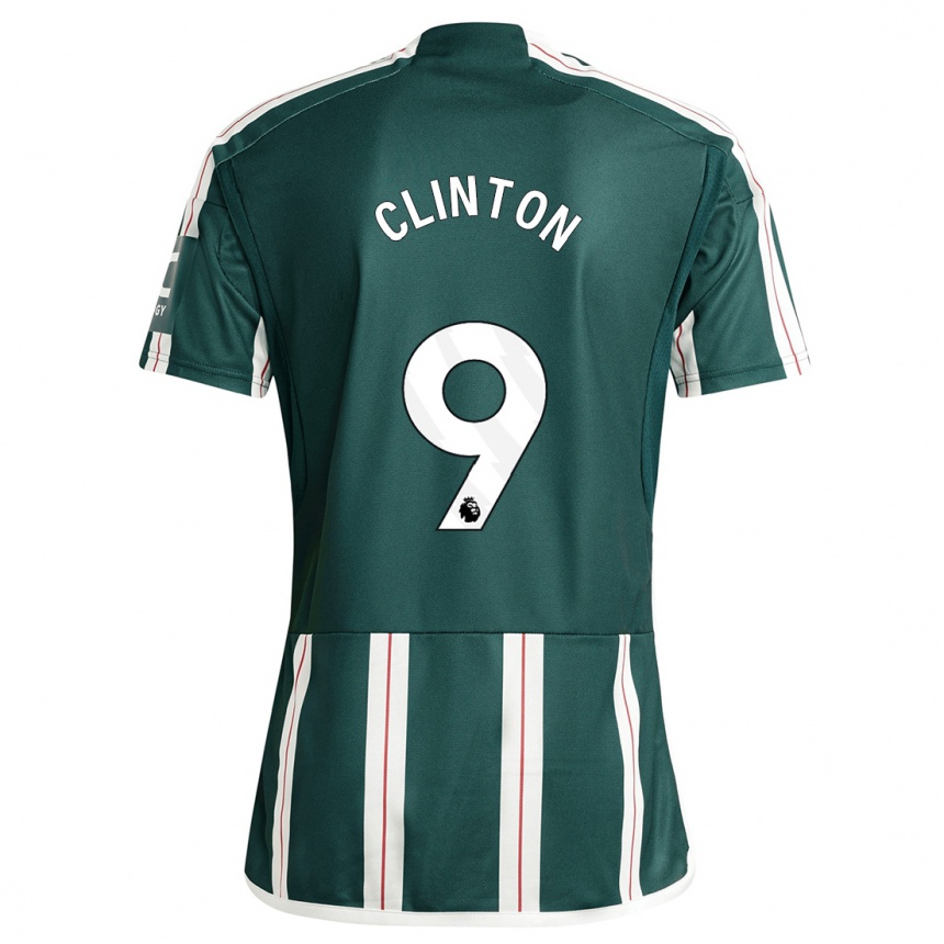 Homme Football Maillot Grace Clinton #9 Vert Foncé Tenues Extérieur 2023/24 Canada