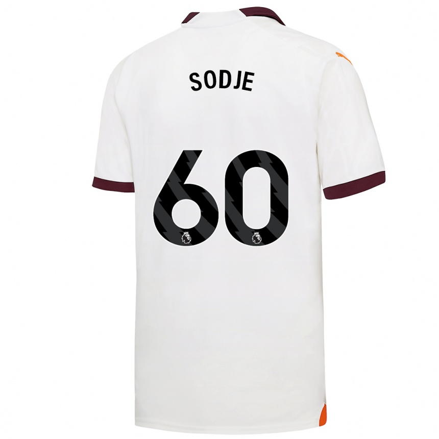 Men  Tai Sodje #60 White Away Jersey 2023/24 T-Shirt Canada