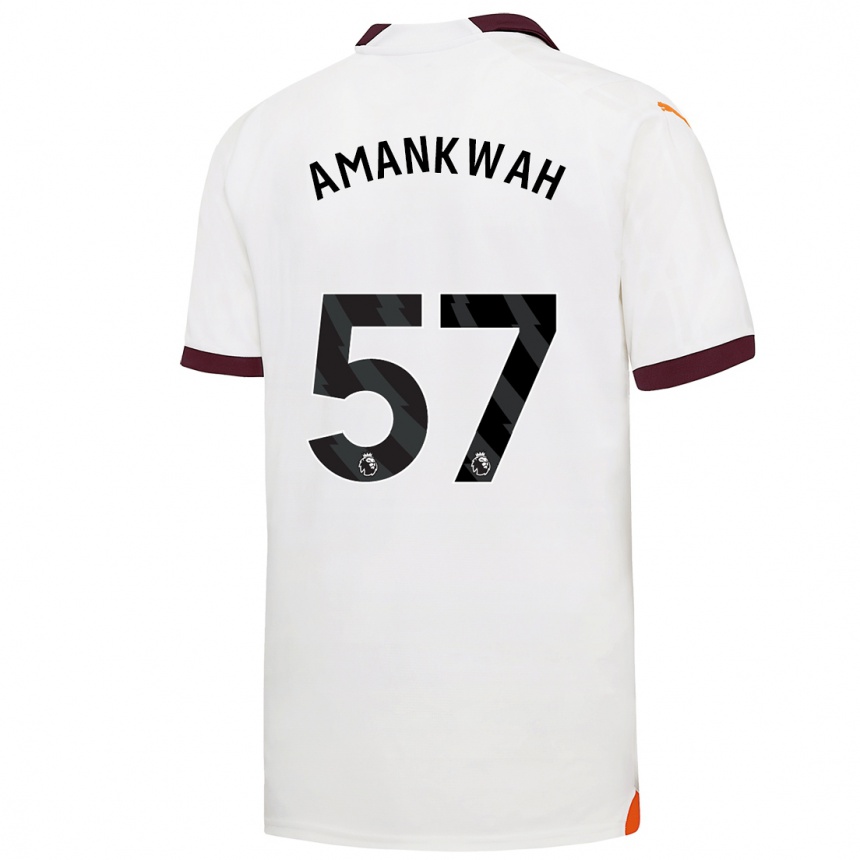 Homme Football Maillot Yeboah Amankwah #57 Blanc Tenues Extérieur 2023/24 Canada