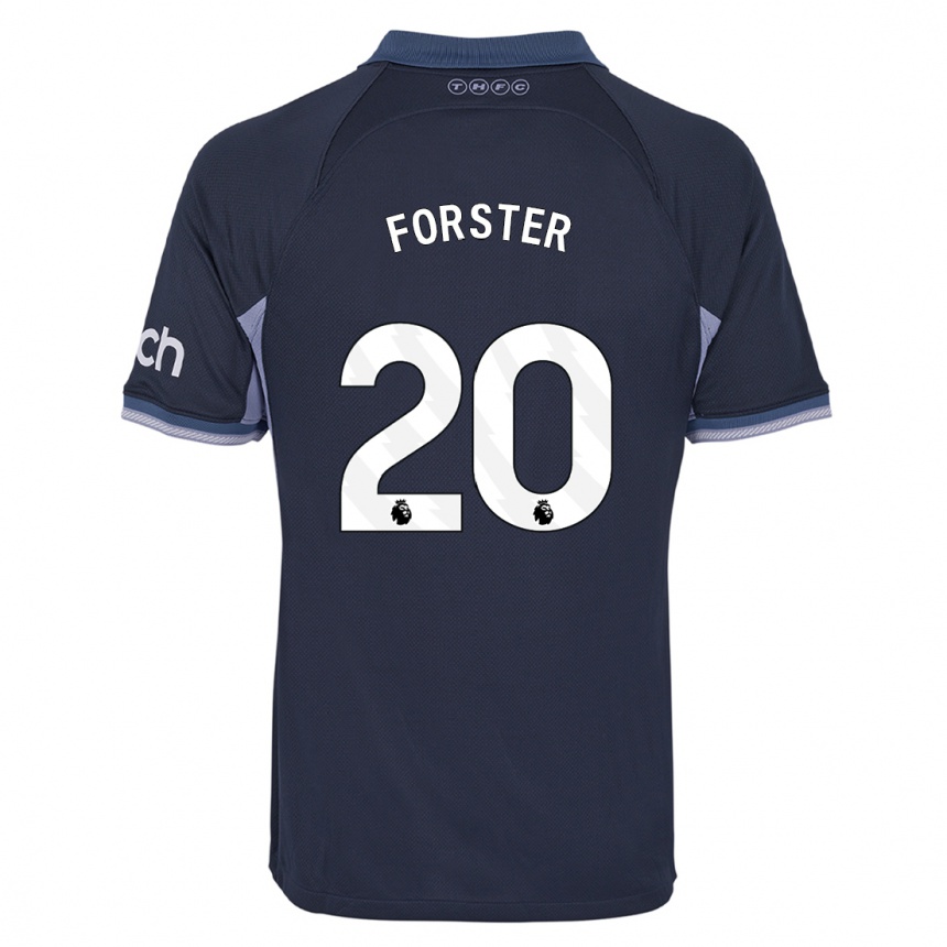 Homme Football Maillot Fraser Forster #20 Bleu Foncé Tenues Extérieur 2023/24 Canada