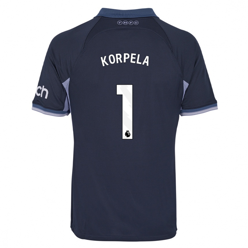 Homme Football Maillot Tinja-Riikka Korpela #1 Bleu Foncé Tenues Extérieur 2023/24 Canada