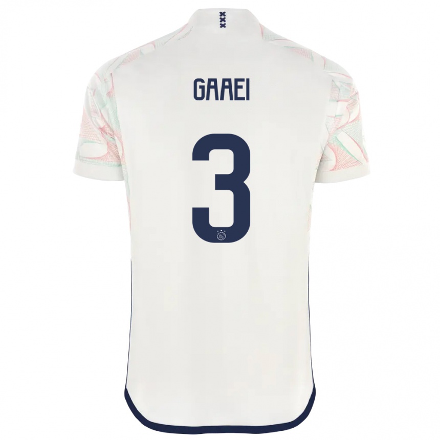 Men  Anton Gaaei #3 White Away Jersey 2023/24 T-Shirt Canada