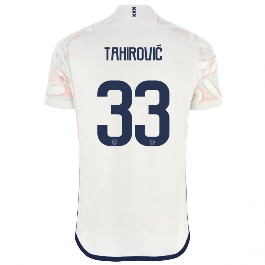 Men  Benjamin Tahirovic #33 White Away Jersey 2023/24 T-Shirt Canada