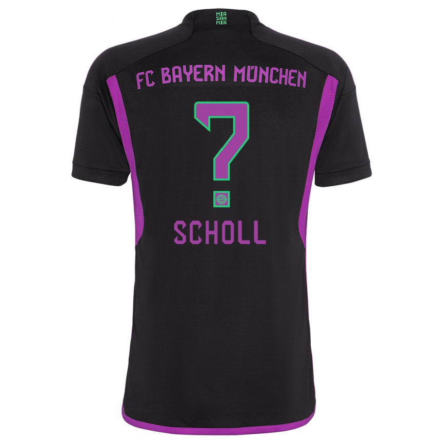 Homme Football Maillot Paul Scholl #0 Noir Tenues Extérieur 2023/24 Canada