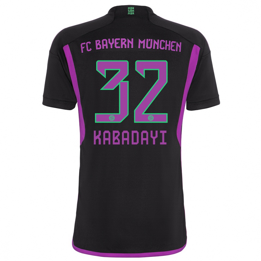 Men  Yusuf Kabadayi #32 Black Away Jersey 2023/24 T-Shirt Canada