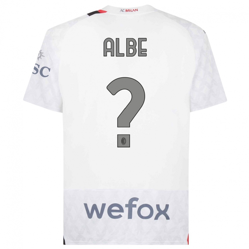 Men  Salem Albe #0 White Away Jersey 2023/24 T-Shirt Canada