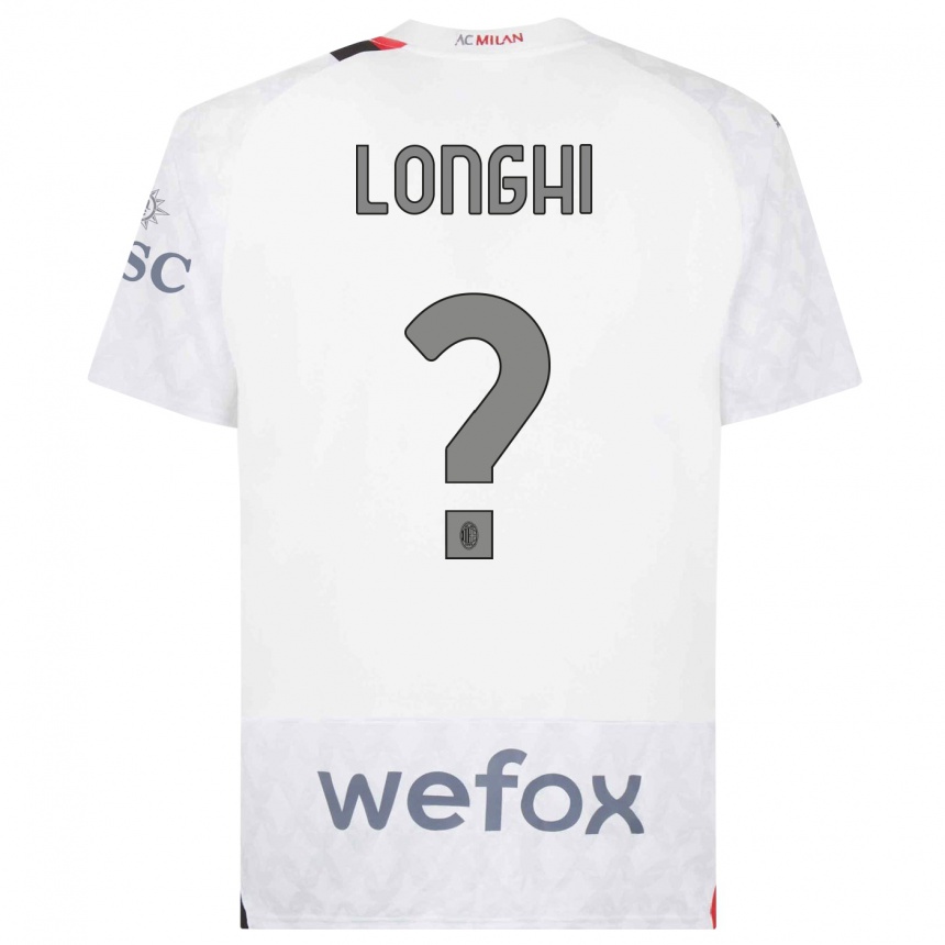 Men  Jordan Longhi #0 White Away Jersey 2023/24 T-Shirt Canada