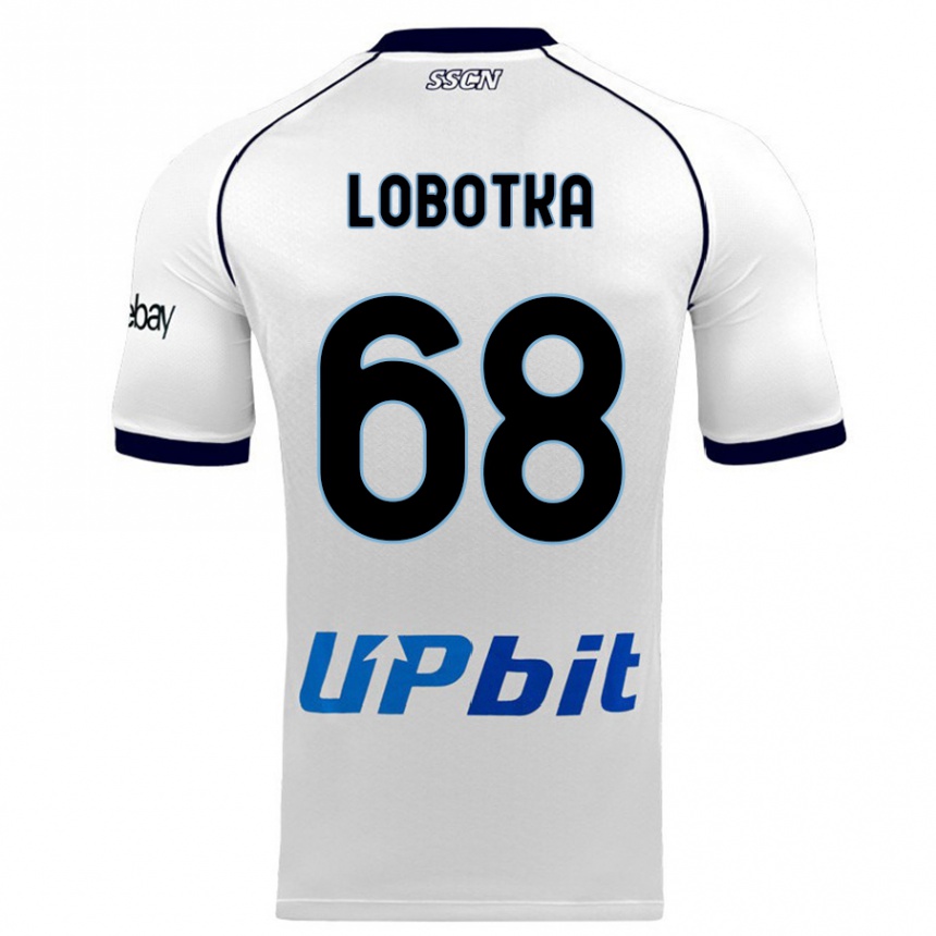 Homme Football Maillot Stanislav Lobotka #68 Blanc Tenues Extérieur 2023/24 Canada