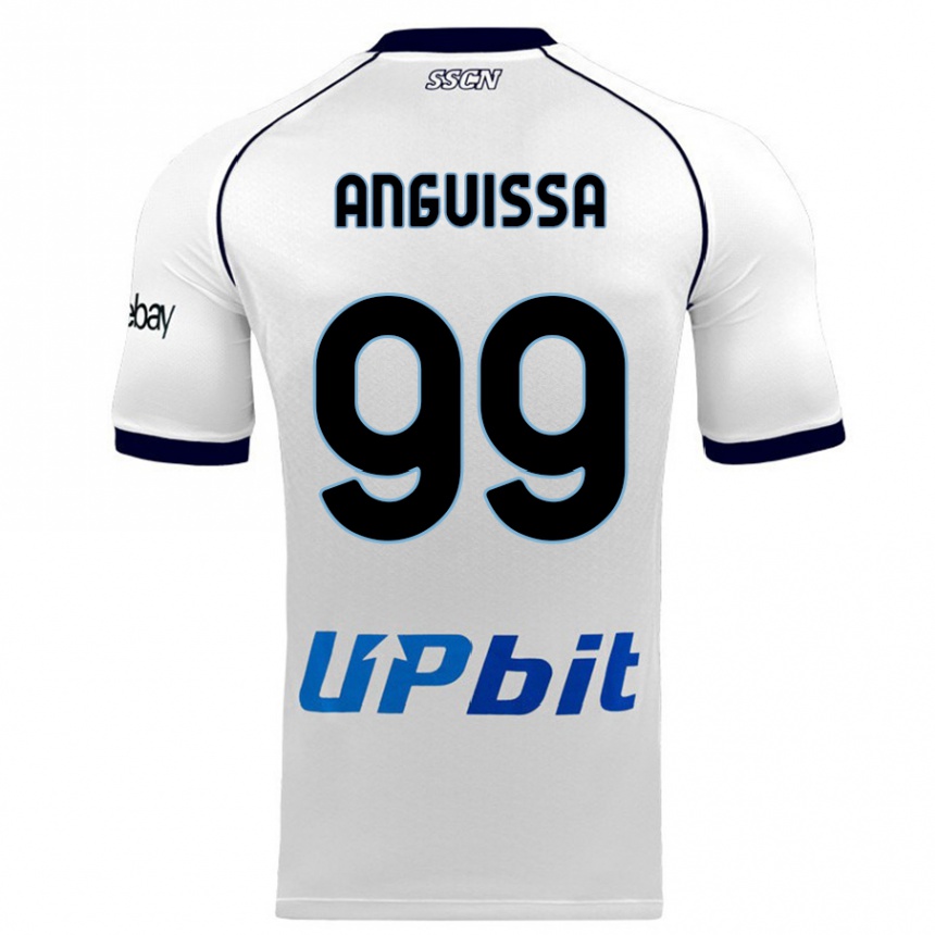 Men  Andre Zambo Anguissa #99 White Away Jersey 2023/24 T-Shirt Canada