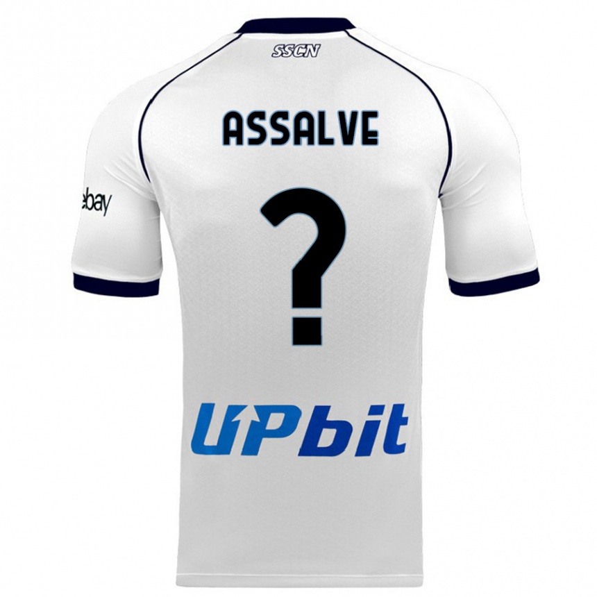 Men  Luca Assalve #0 White Away Jersey 2023/24 T-Shirt Canada