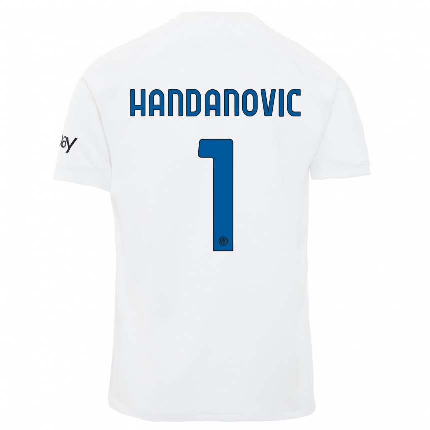 Homme Football Maillot Samir Handanovic #1 Blanc Tenues Extérieur 2023/24 Canada