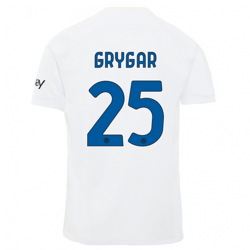 Homme Football Maillot Samuel Grygar #25 Blanc Tenues Extérieur 2023/24 Canada