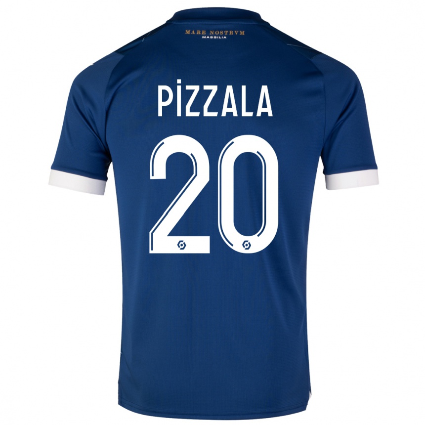 Men  Caroline Pizzala #20 Dark Blue Away Jersey 2023/24 T-Shirt Canada