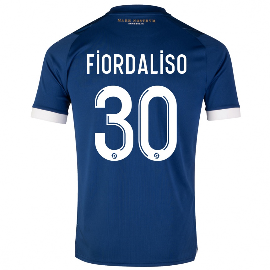 Homme Football Maillot Thelma Fiordaliso #30 Bleu Foncé Tenues Extérieur 2023/24 Canada