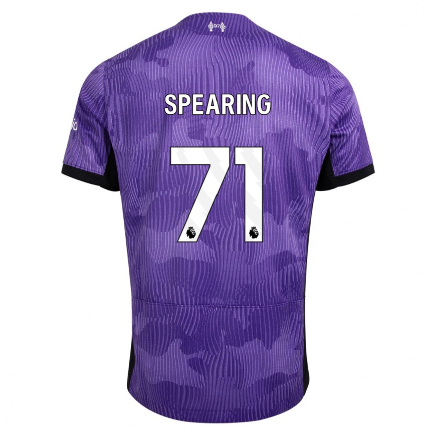 Men  Jay Spearing #71 Purple Third Jersey 2023/24 T-Shirt Canada