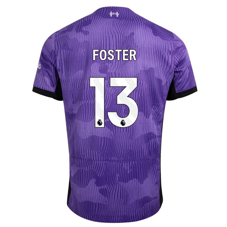 Men  Rylee Foster #13 Purple Third Jersey 2023/24 T-Shirt Canada