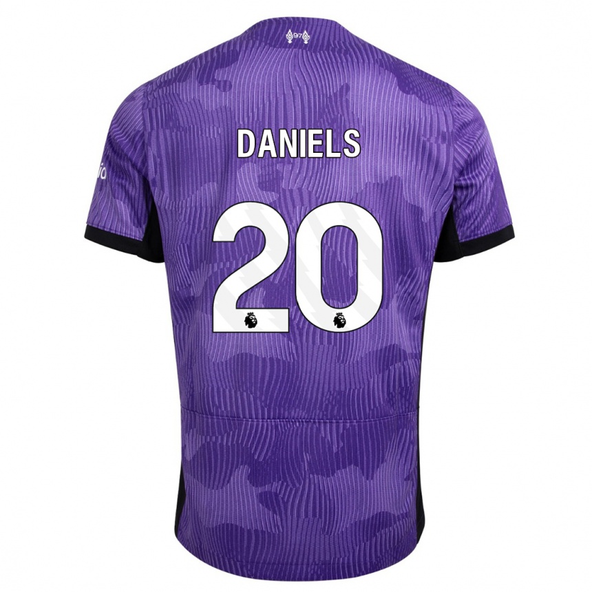 Men  Yana Daniels #20 Purple Third Jersey 2023/24 T-Shirt Canada