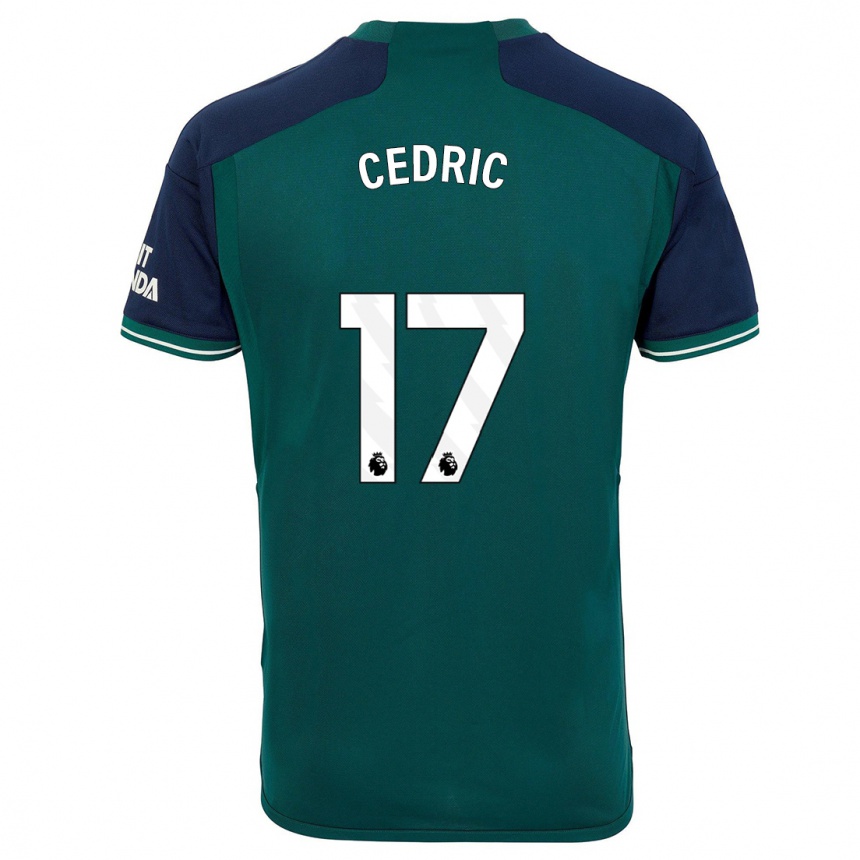 Men  Cedric Soares #17 Green Third Jersey 2023/24 T-Shirt Canada