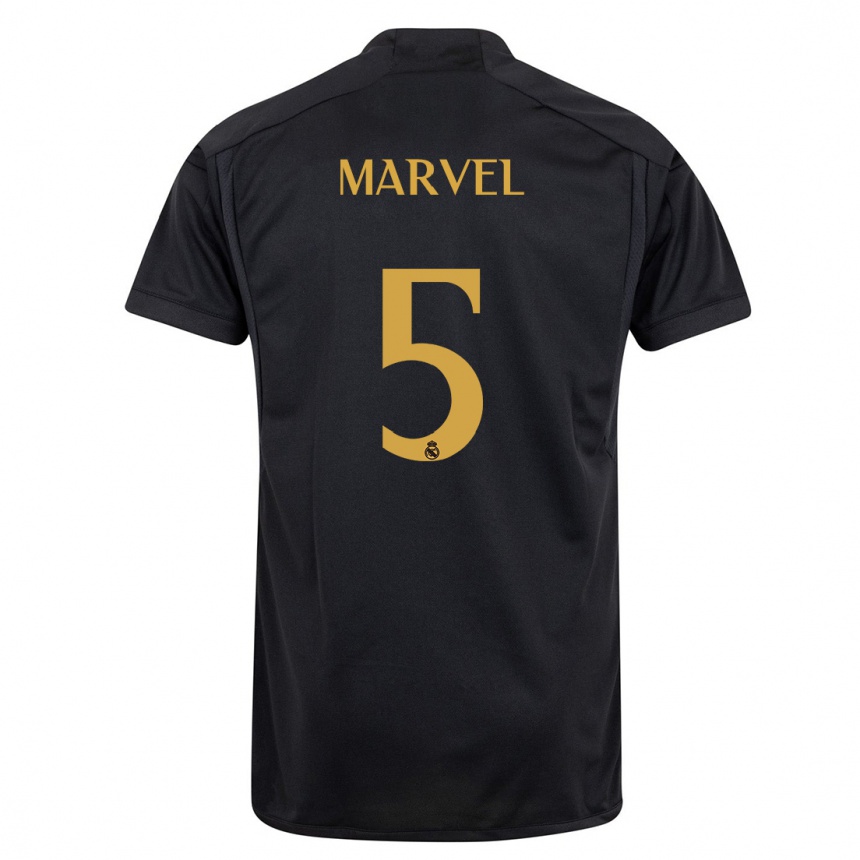 Men  Marvel #5 Black Third Jersey 2023/24 T-Shirt Canada