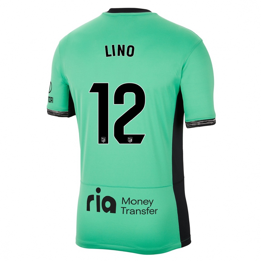 Men  Samuel Lino #12 Spring Green Third Jersey 2023/24 T-Shirt Canada