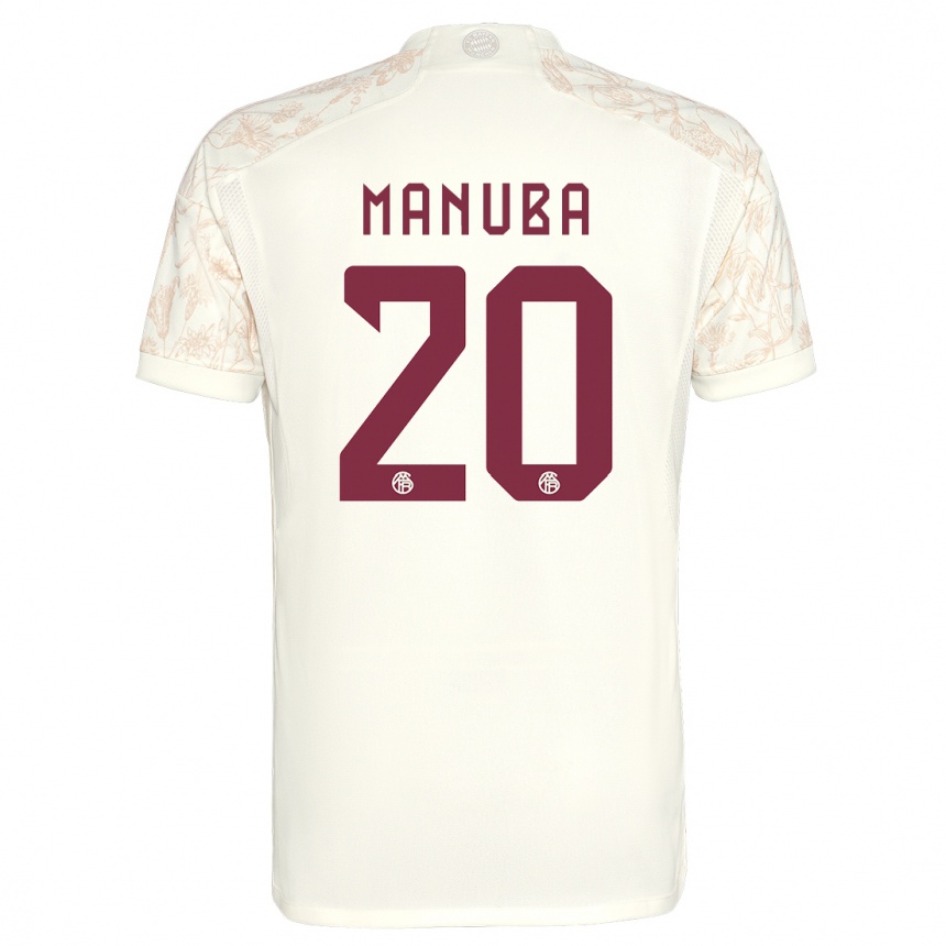 Homme Football Maillot Vincent Manuba #20 Blanc Cassé Troisieme 2023/24 Canada