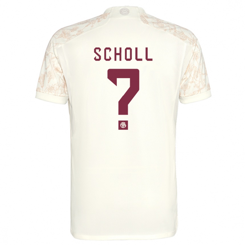 Men  Paul Scholl #0 Off White Third Jersey 2023/24 T-Shirt Canada