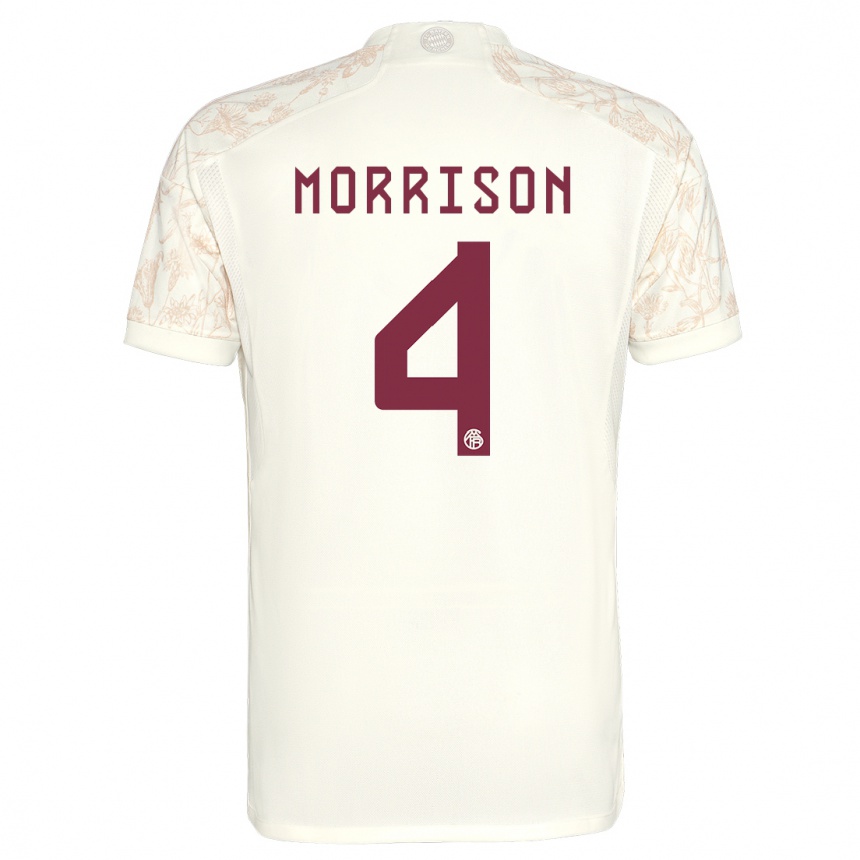 Homme Football Maillot Liam Morrison #4 Blanc Cassé Troisieme 2023/24 Canada