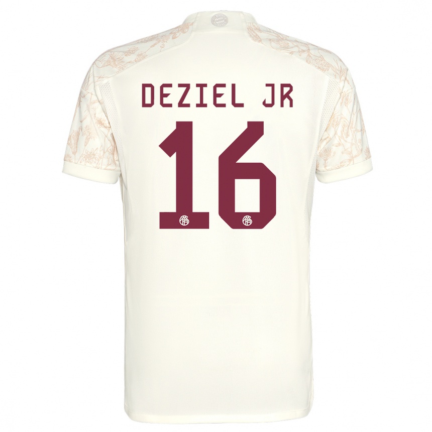 Homme Football Maillot Robert Deziel Jr #16 Blanc Cassé Troisieme 2023/24 Canada