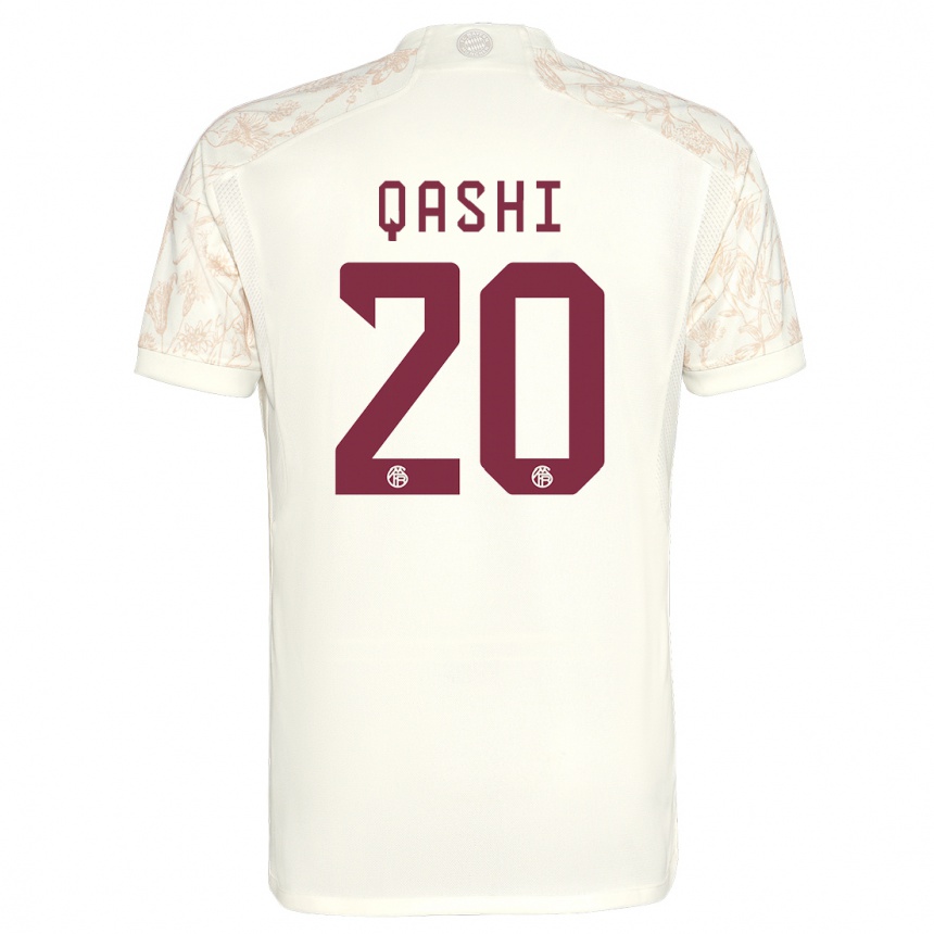 Men  Yousef Qashi #20 Off White Third Jersey 2023/24 T-Shirt Canada