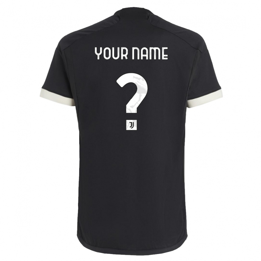 Men  Your Name #0 Black Third Jersey 2023/24 T-Shirt Canada