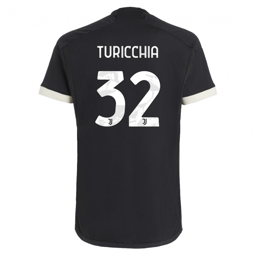 Homme Football Maillot Riccardo Turicchia #32 Noir Troisieme 2023/24 Canada