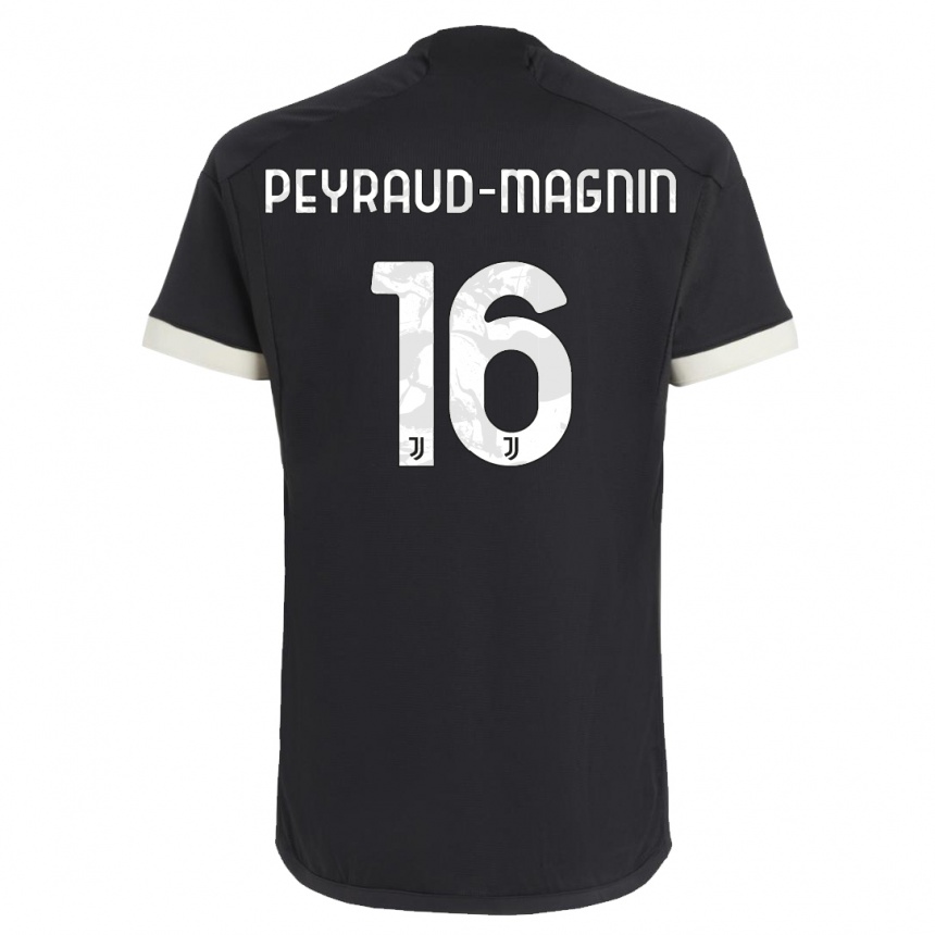 Homme Football Maillot Pauline Peyraud-Magnin #16 Noir Troisieme 2023/24 Canada