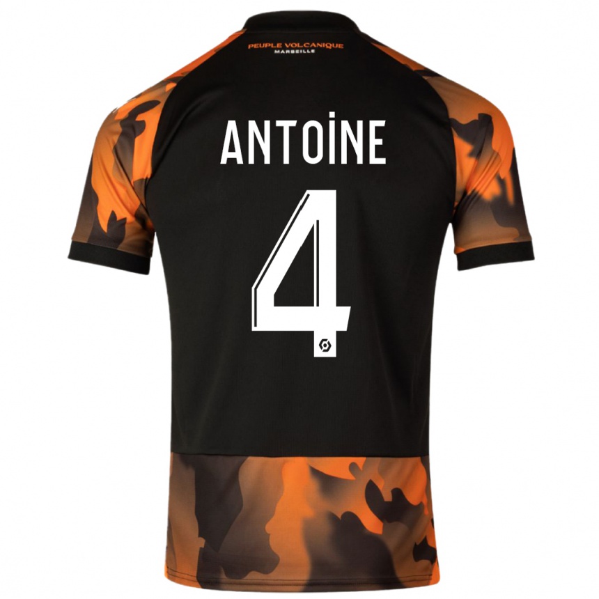 Homme Football Maillot Maud Antoine #4 Noir Orange Troisieme 2023/24 Canada