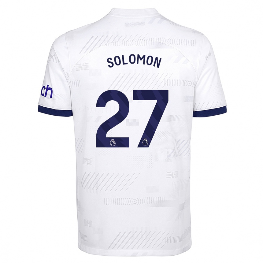 Women  Manor Solomon #27 White Home Jersey 2023/24 T-Shirt Canada