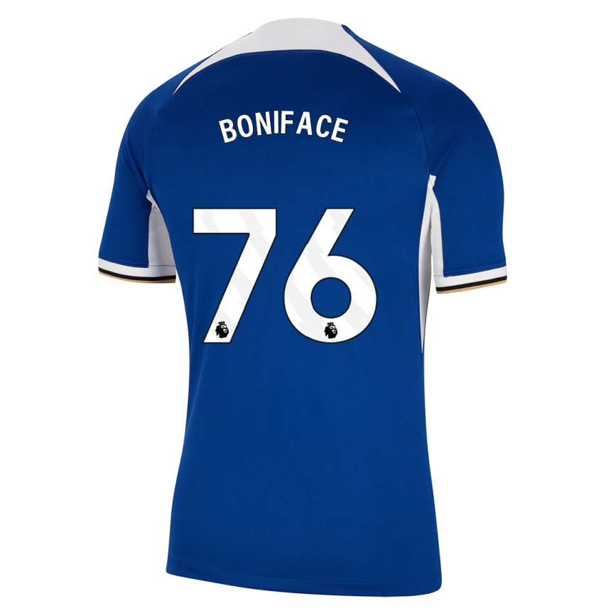 Femme Football Maillot Somto Boniface #76 Bleu Tenues Domicile 2023/24 Canada