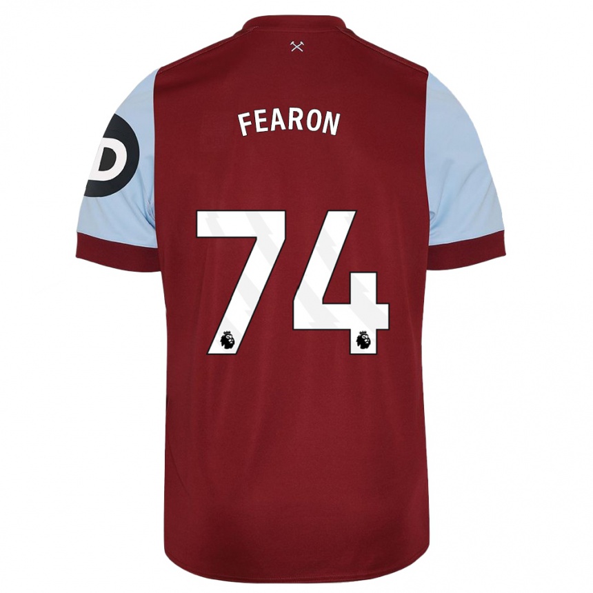 Women  Preston Fearon #74 Maroon Home Jersey 2023/24 T-Shirt Canada