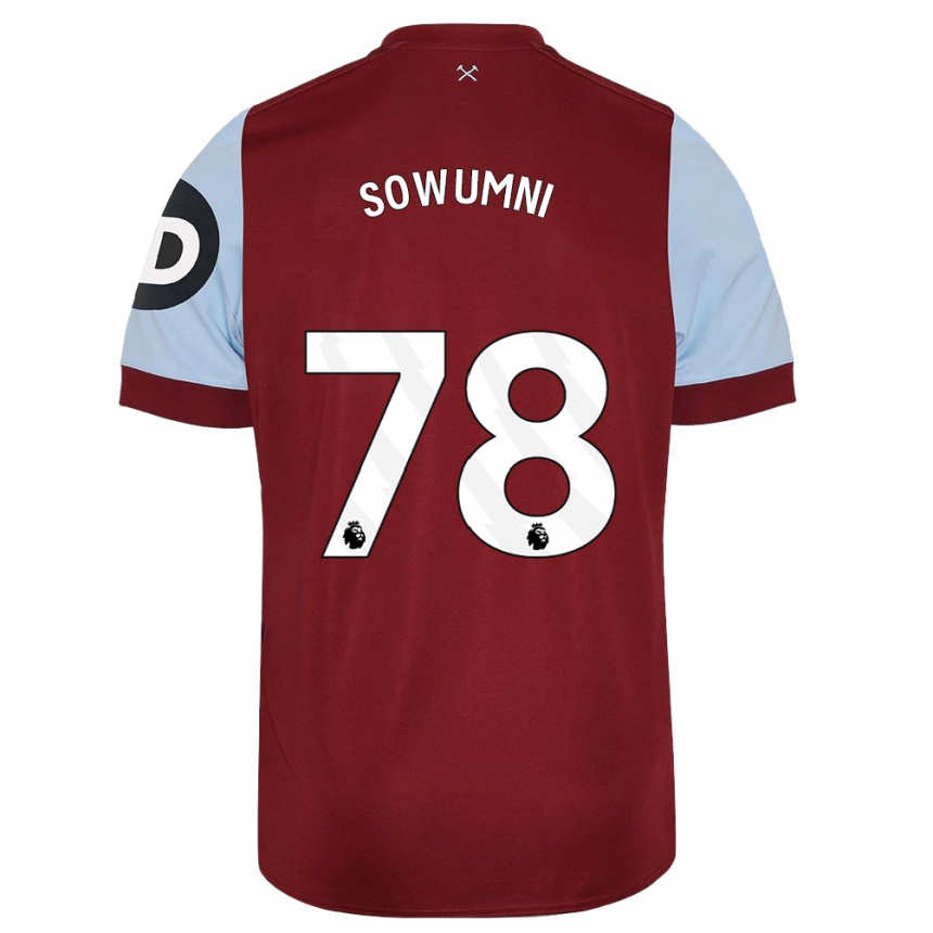 Women  Elisha Sowumni #78 Maroon Home Jersey 2023/24 T-Shirt Canada